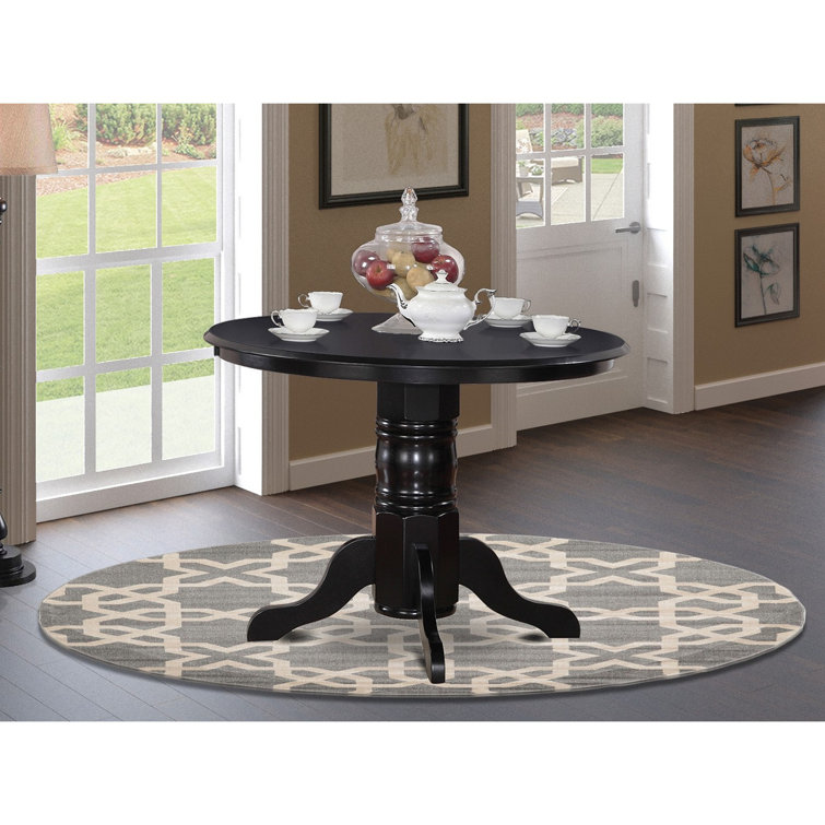 Dovecove Fruitvale 42'' Solid Wood Pedestal Dining Table & Reviews
